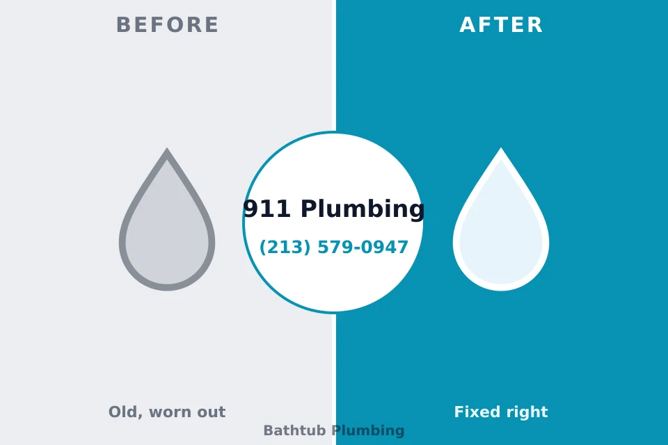 Before and after: plumbing company Pinson, AL